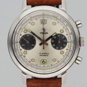 Yema Val 7730 vintage panda Chronograph