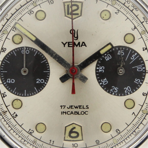 Yema Val 7730 vintage panda Chronograph