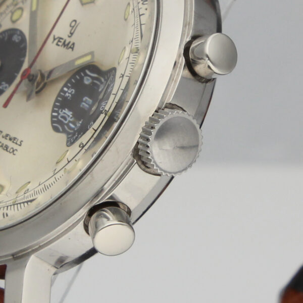 Yema Val 7730 vintage panda Chronograph