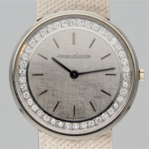 Jaeger LeCoultre 14062 22 Vintage Smoking Watch 18K Gold Diamond