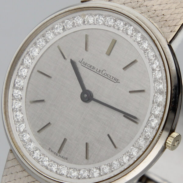 Jaeger LeCoultre 14062 22 Vintage Smoking Watch 18K Gold Diamond