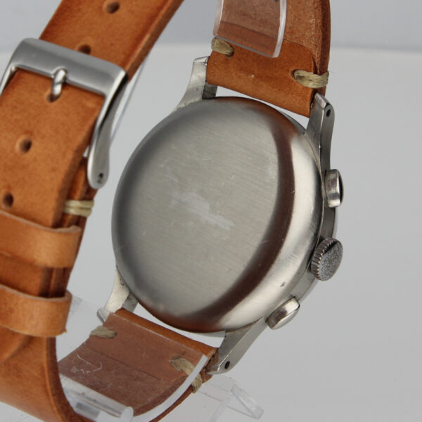Heuer Chronograph Valjoux 22 Pre-Carrera Gilt Dial - Image 8
