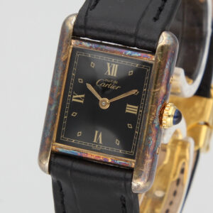 Cartier Tank Vermeil 5057001 Patina Black Dial